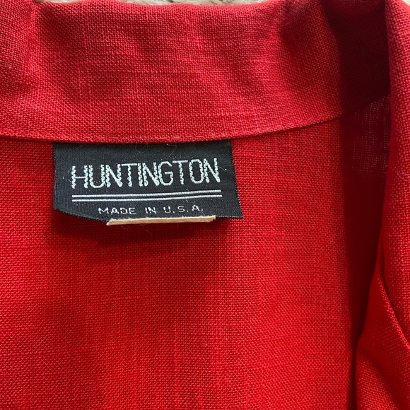 Vintage Huntington straight line blazer, Red, single stitching, - Picture 2 of 9